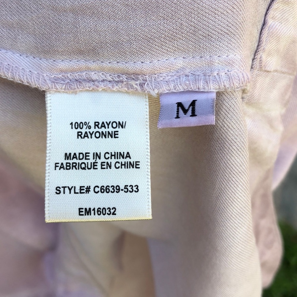 🩷 Anthropologie; Cloth & Stone - Lilac Colored Dress w/Roll-Up Sleeves. Misses M - Picture 5 of 6